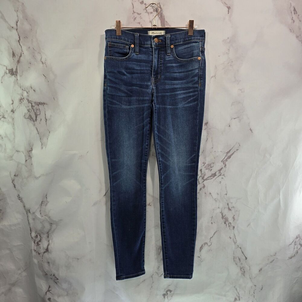 Madewell Jean Women 25 9 Inch High Rise Skinny Crop Dark Wash Davis J4624